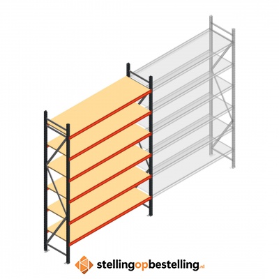 Beginsectie AR grootvakstelling 3000x1850x600 - 6 niveaus