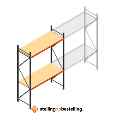 Beginsectie AR grootvakstelling 3000x1850x800 - 2 niveaus
