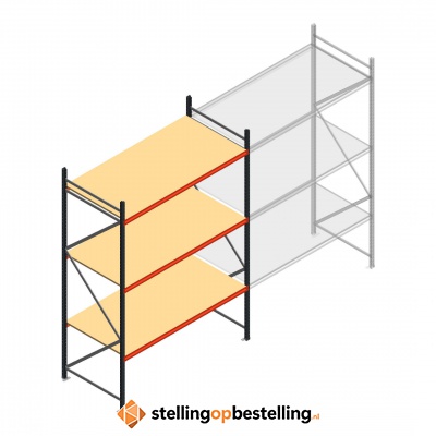 Beginsectie AR grootvakstelling 3000x2010x900 - 3 niveaus
