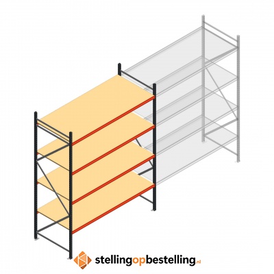 Beginsectie AR grootvakstelling 3000x2700x1000 - 4 niveaus