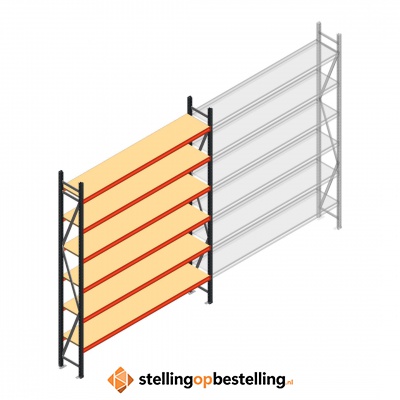 Beginsectie AR grootvakstelling 3000x2700x500 - 6 niveaus