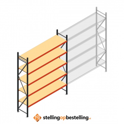 Beginsectie AR grootvakstelling 3000x2700x600 - 5 niveaus