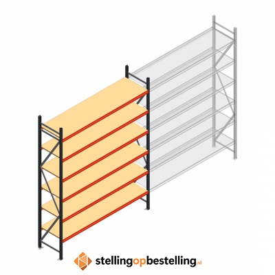 Beginsectie AR grootvakstelling 3000x2700x600 - 6 niveaus