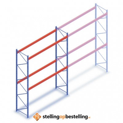 Deels gebruikte Nedcon palletstelling 5000x3500x1100 - 2 niveaus beginsectie