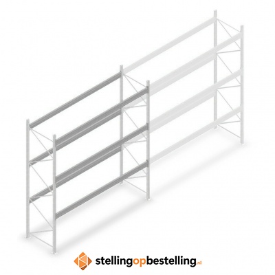 Gebruikte Nedcon PR palletstelling 3700x3600x1100 3 niveaus beginsectie