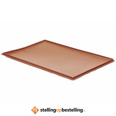 Deksel voor euronorm bakken 600 x 400mm Rood