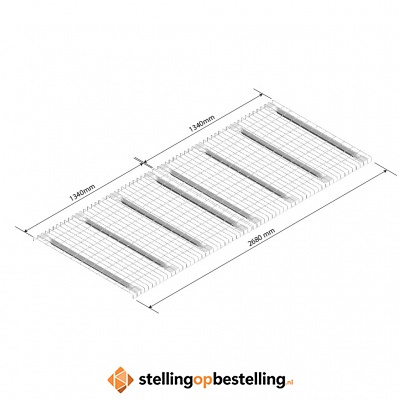 Draadroosterlegbord AR niveau 2x 1340x1100mm