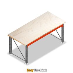 Enkellaags Werkbank, Werktafel zonder voorgemonteerde frames