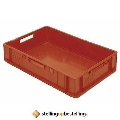Euronormkratten EN, 600x400x125mm Rood
