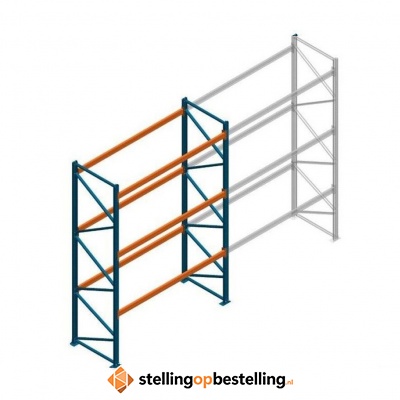 Gebruikte Nedcon Palletstelling 4400x2810x1100 - 3 niveaus beginsectie