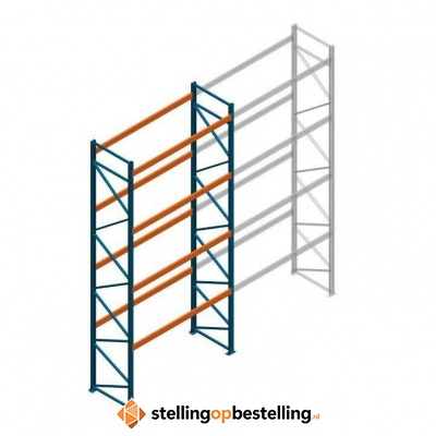 Gebruikte Nedcon Palletstelling 6500x2650x1100 - 4 niveaus beginsectie 