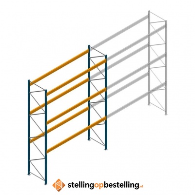 Gebruikte Palletstelling Jungheinrich MPB 5000x3700x1100 - 3 niveaus beginsectie
