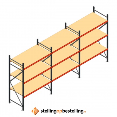 Grootvakstelling voordeelrij AR 2250x5038x800 - 3 niveaus