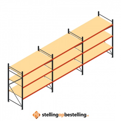 Grootvakstelling voordeelrij AR 2250x6238x1000 - 3 niveaus