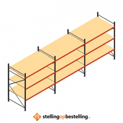 Grootvakstelling voordeelrij AR 2250x6238x1200 - 3 niveaus