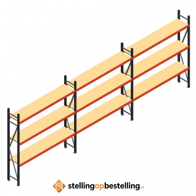 Grootvakstelling voordeelrij AR 2250x6238x400 - 3 niveaus