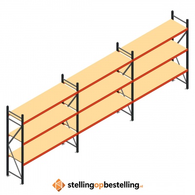 Grootvakstelling voordeelrij AR 2250x6238x600 - 3 niveaus