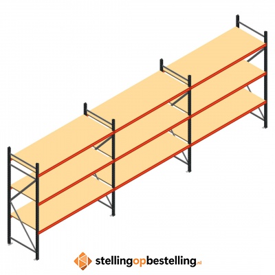Grootvakstelling voordeelrij AR 2250x6238x800 - 3 niveaus