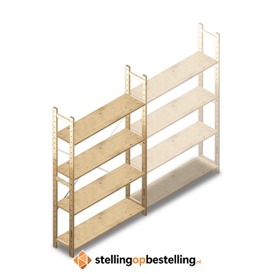 Houten Legbordstelling 1780x1170x280 beginsectie