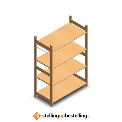 Houten legbordstelling bt euro 1800x1170x600 beginsectie