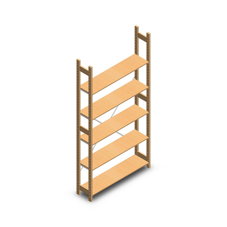 Houten legbordstelling bt euro 2400x1170x300 beginsectie