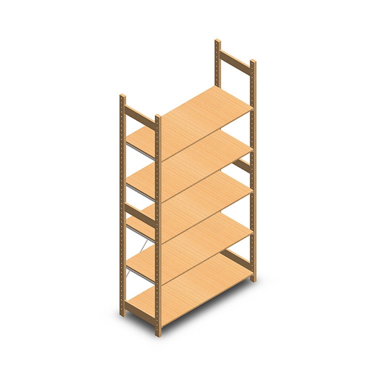 Houten legbordstelling bt euro 2400x1170x500 beginsectie