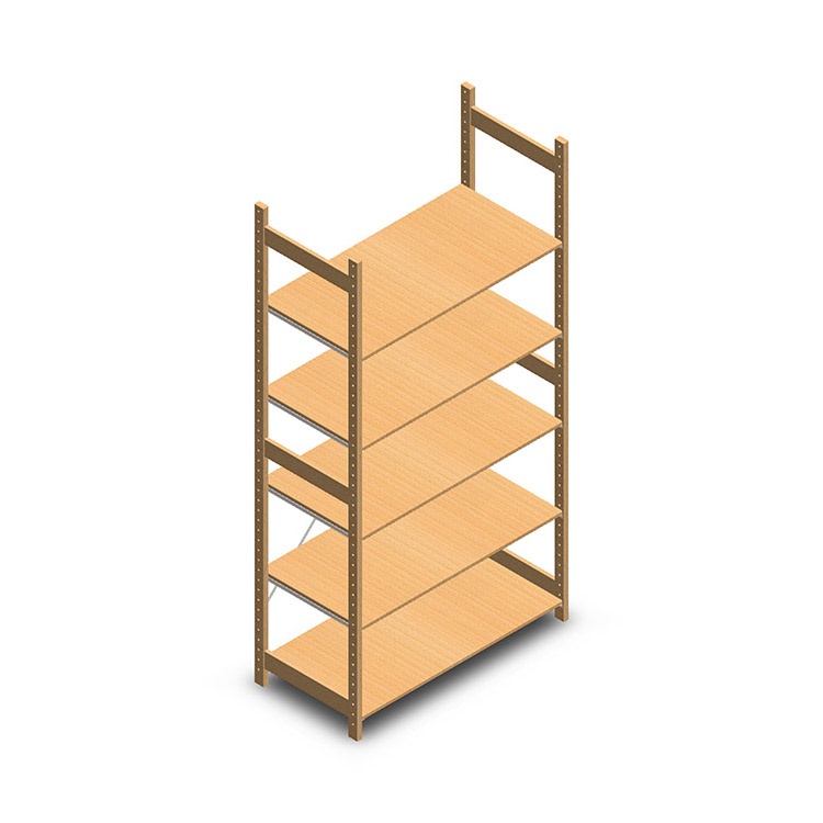 Houten legbordstelling bt euro 2400x1170x600 beginsectie