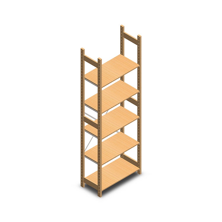 Houten legbordstelling bt euro 2400x770x400 beginsectie