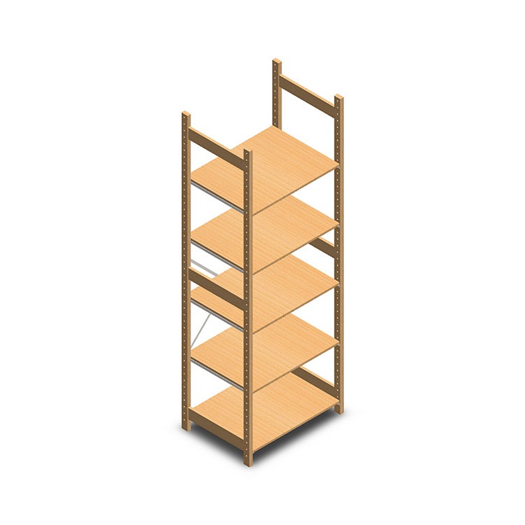 Houten legbordstelling bt euro 2400x770x600 beginsectie