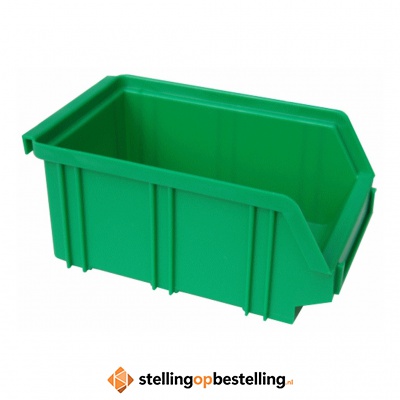 Kunststof stapelbak, Plastic magazijnbak A2 170x105x75 groen