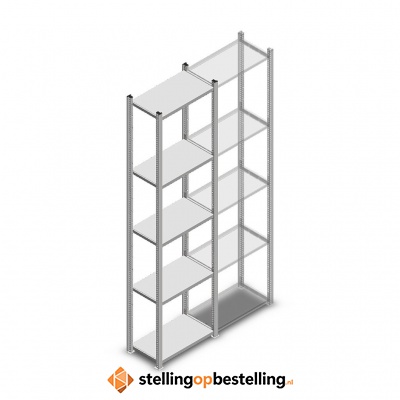 Legbordstelling Medium Duty 2200x550x300 5 niveaus beginsectie