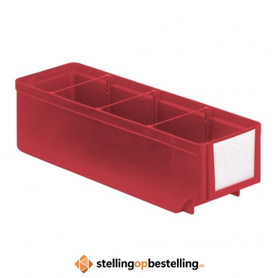 Magazijnbak, Magazijnstellingbak, Kunststof bak RK 300x93x83 rood