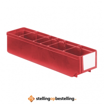 Magazijnbak, Magazijnstellingbak, Kunststof bak RK 400x93x83 rood