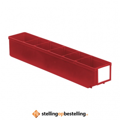 Magazijnbak, Magazijnstellingbak, Kunststof bak RK 500x93x83 rood