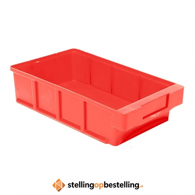 Plastic Bak, Magazijnbak, Magazijnstellingbak VKB 300x186x83 rood