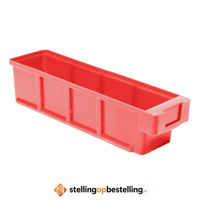 Plastic Bak, Magazijnbak, Magazijnstellingbak VKB 300x93x83 rood