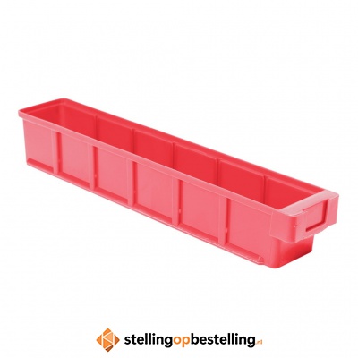 Plastic Bak, Magazijnbak, Magazijnstellingbak VKB 500x93x83 rood