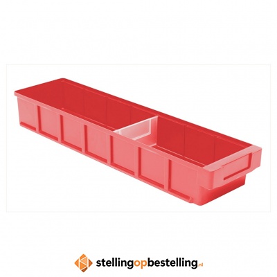 Plastic Bak, Magazijnbak, Magazijnstellingbak VKB 600x152x83 rood