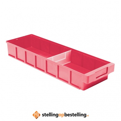 Plastic Bak, Magazijnbak, Magazijnstellingbak VKB 600x186x83 rood