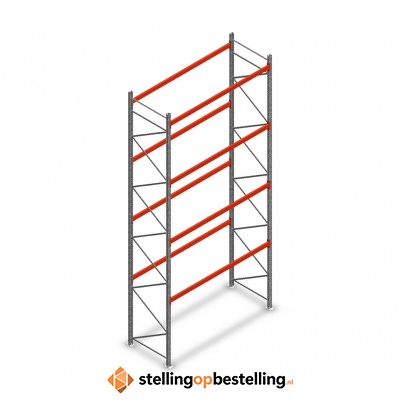 Palletstelling AR T2 L2 6000x2700x1100 4 niveaus beginsectie