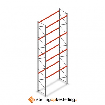 Palletstelling AR T2 L2 8000x2700x1100 4 niveaus beginsectie