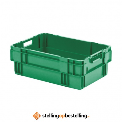 Stapelbare, nestbare transportkrat DTK0 600x400x210 groen