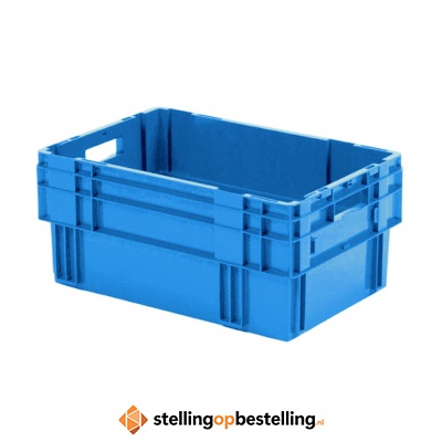 Stapelbare, nestbare transportkrat DTK0 600x400x270 blauw