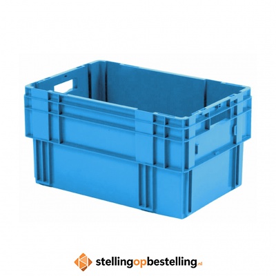 Stapelbare, nestbare transportkrat DTK0 600x400x320 blauw