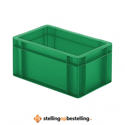 Transportkrat Euronorm plastic bak, krat TK0 300x200x145 groen