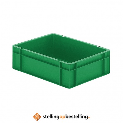 Transportkrat Euronorm plastic bak, krat TK0 400x300x120 groen