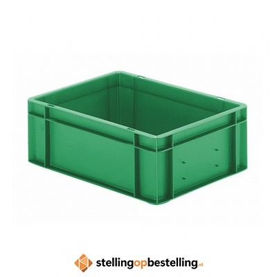 Transportkrat Euronorm plastic bak, krat TK0 400x300x145 groen