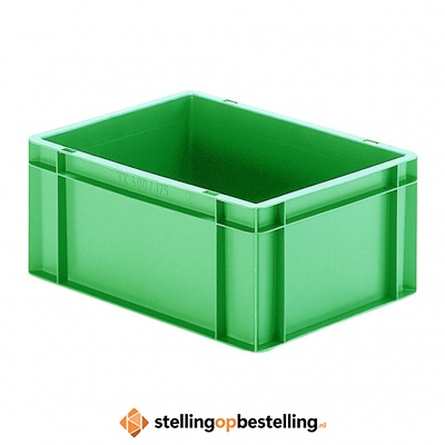 Transportkrat Euronorm plastic bak, krat TK0 400x300x175 groen