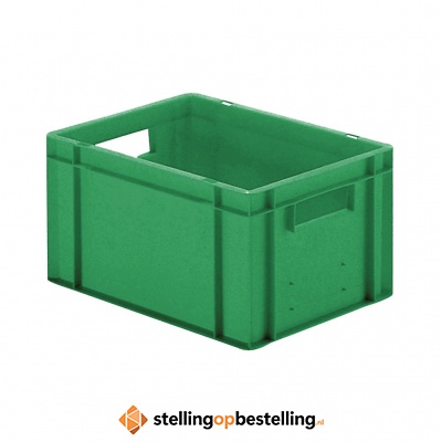 Transportkrat Euronorm plastic bak, krat TK0 400x300x210 groen