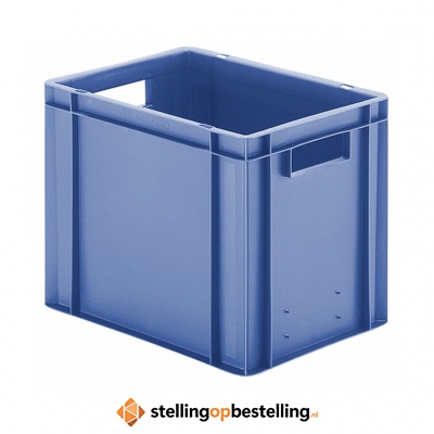 Transportkrat Euronorm plastic bak, krat TK0 400x300x320 blauw